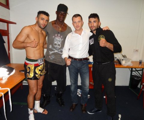 Togheter with the Petrosyan brothers and Mario Balotelli - Oktagon 2013