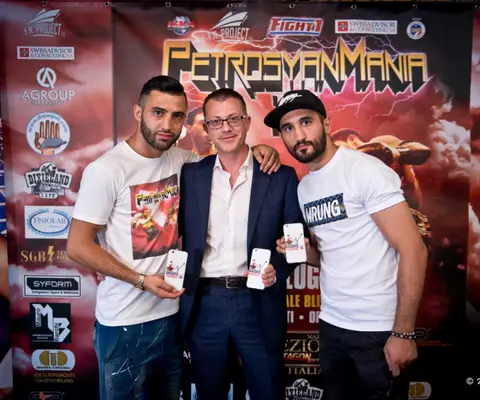 With Giorgio and Armen Petrosyan at PetrosyanMania II Press Conference