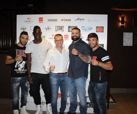 From left: Giorgio Petrosyan, Mario Balotelli, Me, Alessio Sakara, Armen Petrosyan