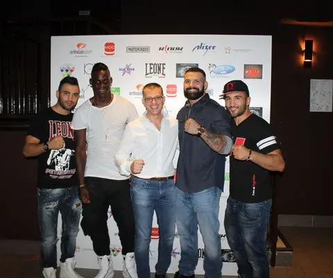 From left: Giorgio Petrosyan, Mario Balotelli, Me, Alessio Sakara, Armen Petrosyan